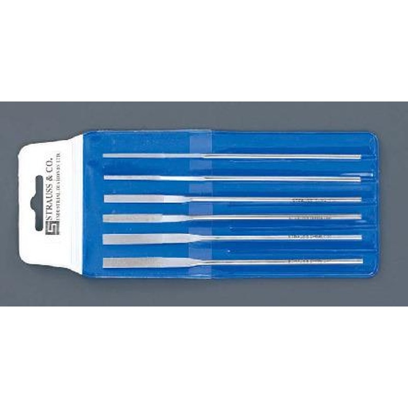 エスコ EA826VG-1 130mmダイヤモンドヤスリ(先薄平/6サイズ・6本組) 1個(ご注文単位1個)【直送品】