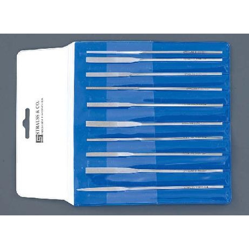 エスコ EA826VG-2 130mmダイヤモンドヤスリ(先薄/10サイズ・10本組) 1個(ご注文単位1個)【直送品】