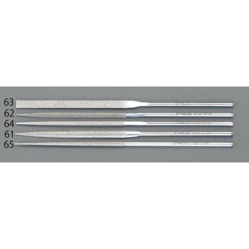 エスコ EA826VJ-64 140mm/#140ダイヤモンドニードル鑢(四角) 1個（ご注文単位1個）【直送品】