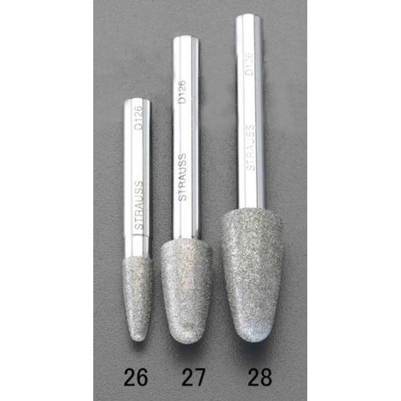 エスコ EA819DL-27 10x19x65mmダイヤモンドバー(6mm軸) 1個（ご注文単位1個）【直送品】