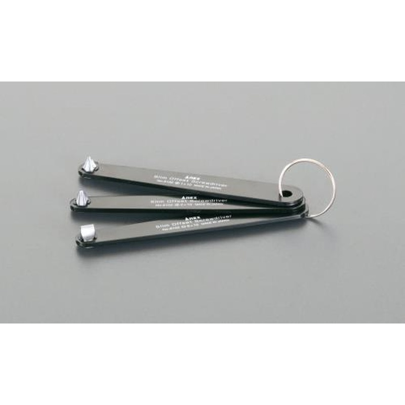 エスコ EA562A-50 3本組［＋-]ドライバー(オフセット型) 1個（ご注文単位1個）【直送品】