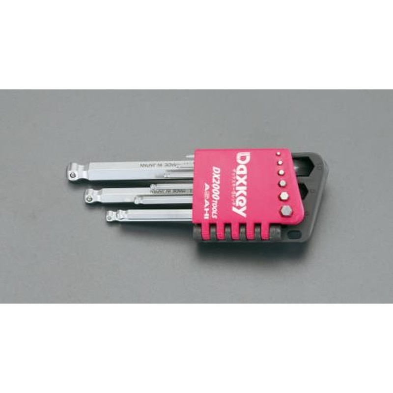 エスコ EA573AL 9本組［BallHex]キーレンチ(ショートヘッド/ホールド付) 1個（ご注文単位1個）【直送品】