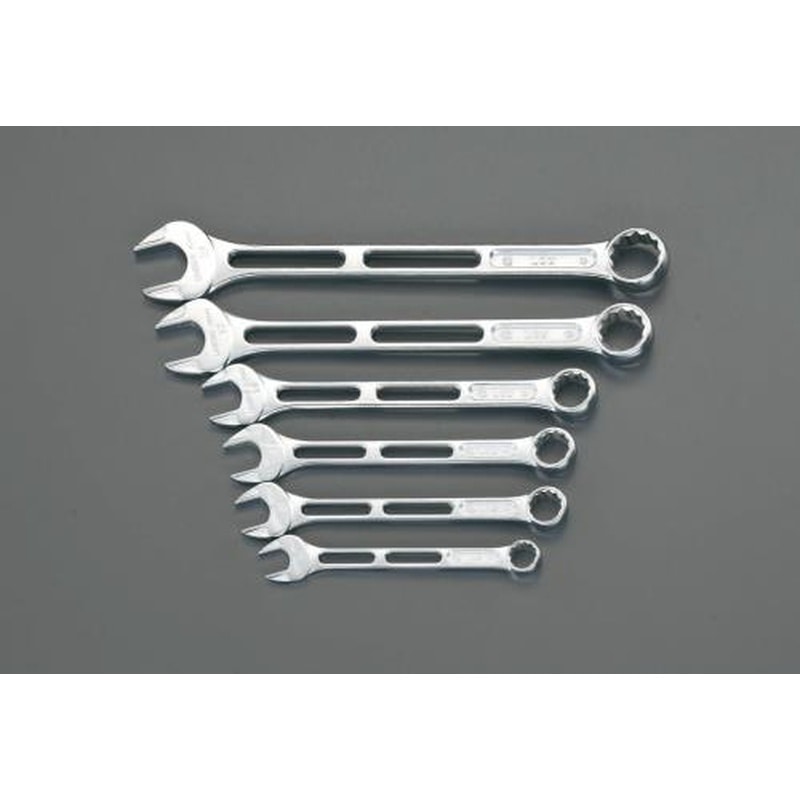 エスコ EA614AA 6本組/10-19mm片目片口スパナ(軽量) 1個（ご注文単位1個）【直送品】