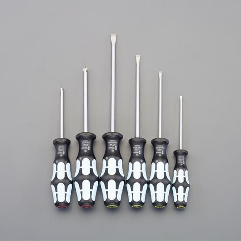 エスコ EA560A 6本組［＋-]ドライバー(ステンレス製) 1個（ご注文単位1個）【直送品】