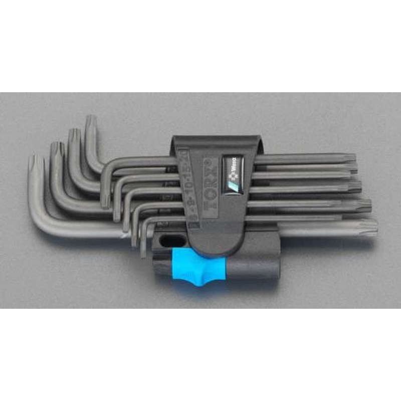 エスコ EA573TM 9本組［Torx]キーレンチ(ホールド機能付) 1個（ご注文単位1個）【直送品】