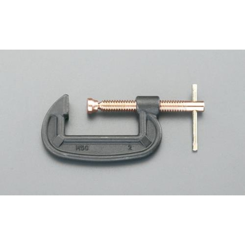 エスコ EA526SP-2 0-54mm/32mmシャコ万力(銅メッキスクリュー) 1個(ご注文単位1個)【直送品】