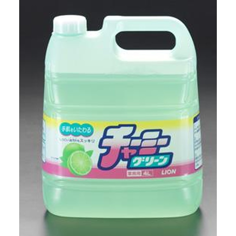 エスコ EA922E-3 4.0L食器用洗剤(チャーミーグリーン) 1個（ご注文単位1個）【直送品】