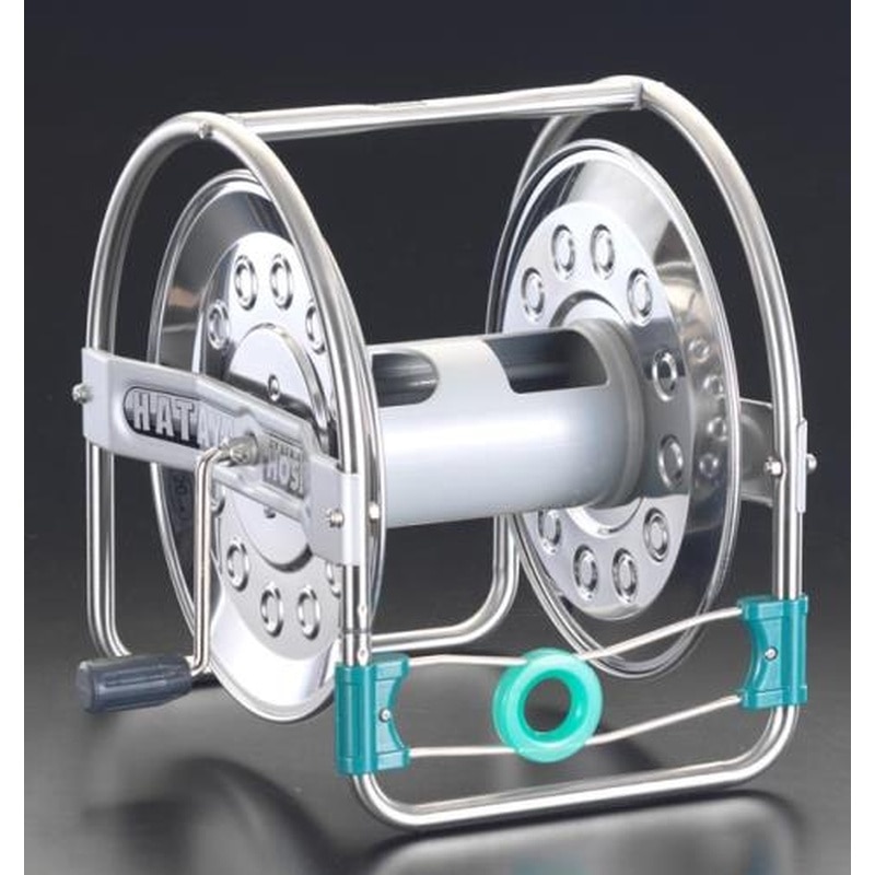 エスコ EA124HB 20mホースリール(ステンレス製/ホース無) 1個(ご注文単位1個)【直送品】