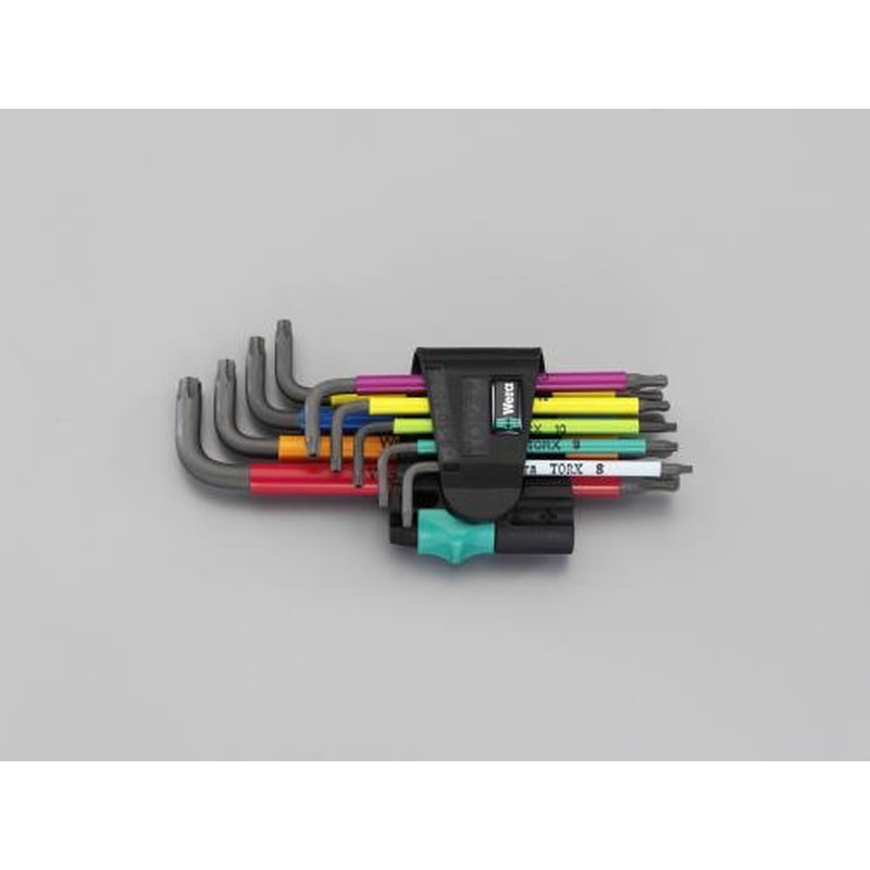 エスコ EA573TV 9本組［Torx]キーレンチ(マルチカラー) 1個（ご注文単位1個）【直送品】