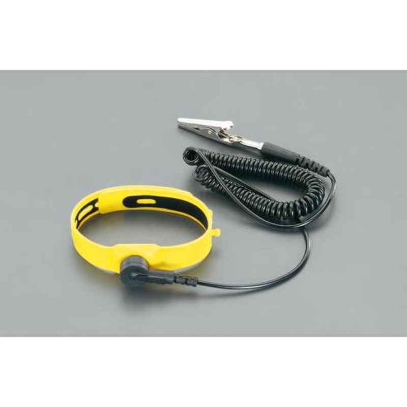 エスコ EA321A-3 1.8m静電気除去リストストラップ(コード付) 1個（ご注文単位1個）【直送品】