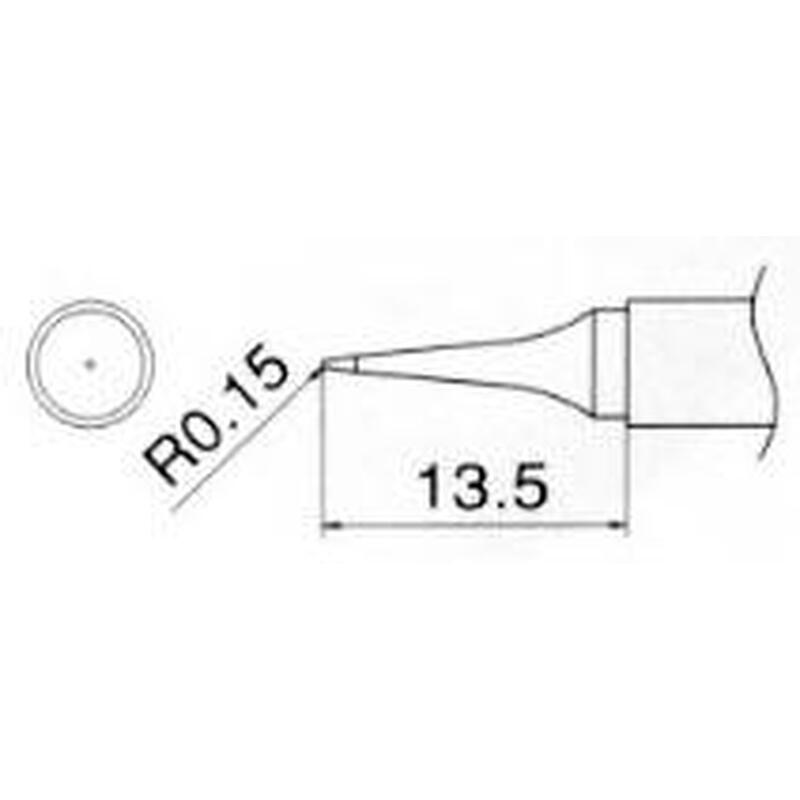 エスコ EA304AG-23 R0.15mm交換用こて先 1個（ご注文単位1個）【直送品】