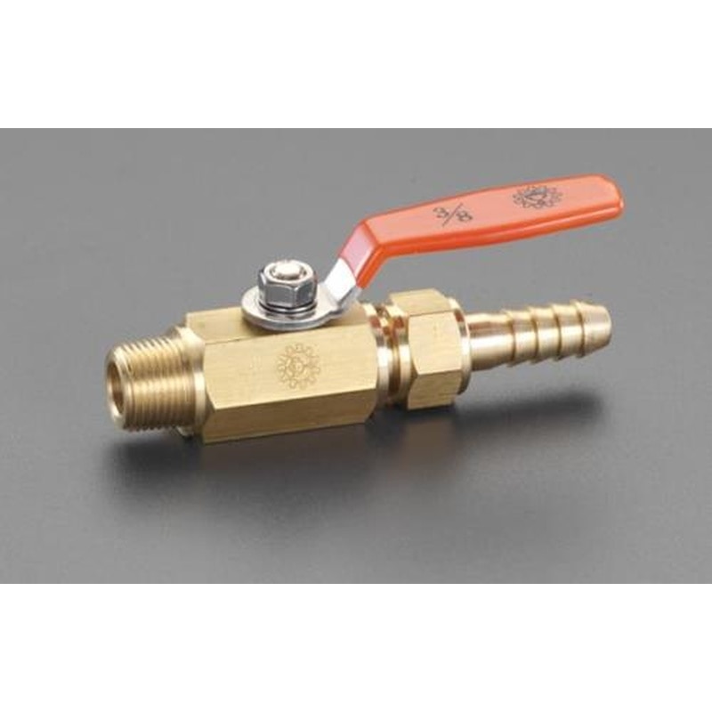 エスコ EA425AF-3 R3/8”x11.0mmミニボールバルブ(ステム型) 1個(ご注文単位1個)【直送品】