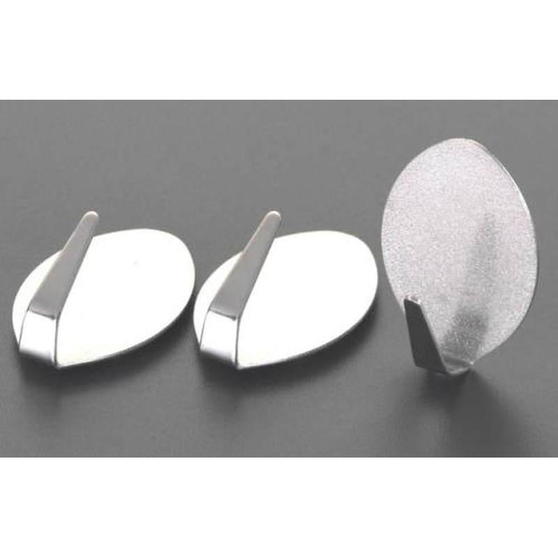 エスコ EA638LL-1 28x15mmフック(粘着付/3個) 1個（ご注文単位1個）【直送品】