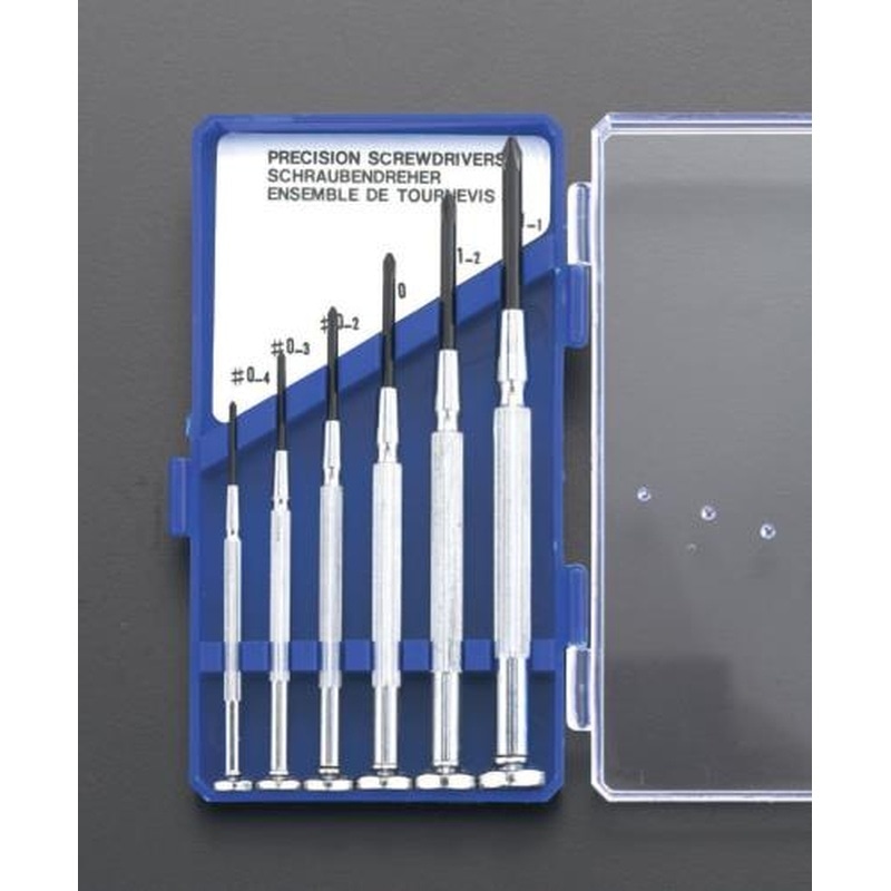 エスコ EA552GA 6本組［＋]ドライバーセット(精密用) 1個（ご注文単位1個）【直送品】