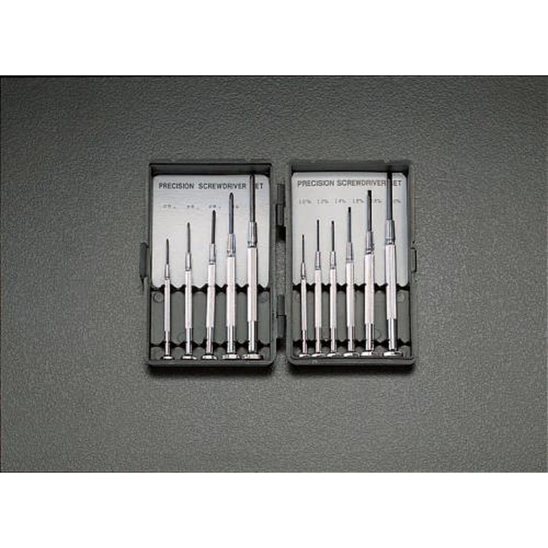 エスコ EA552GC 11本組［＋-]ドライバーセット(精密用) 1個（ご注文単位1個）【直送品】