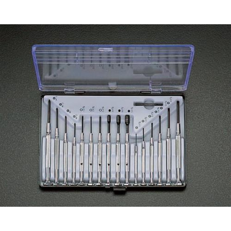 エスコ EA552GM 16本組［＋-HexBox]ドライバー(精密用) 1個（ご注文単位1個）【直送品】