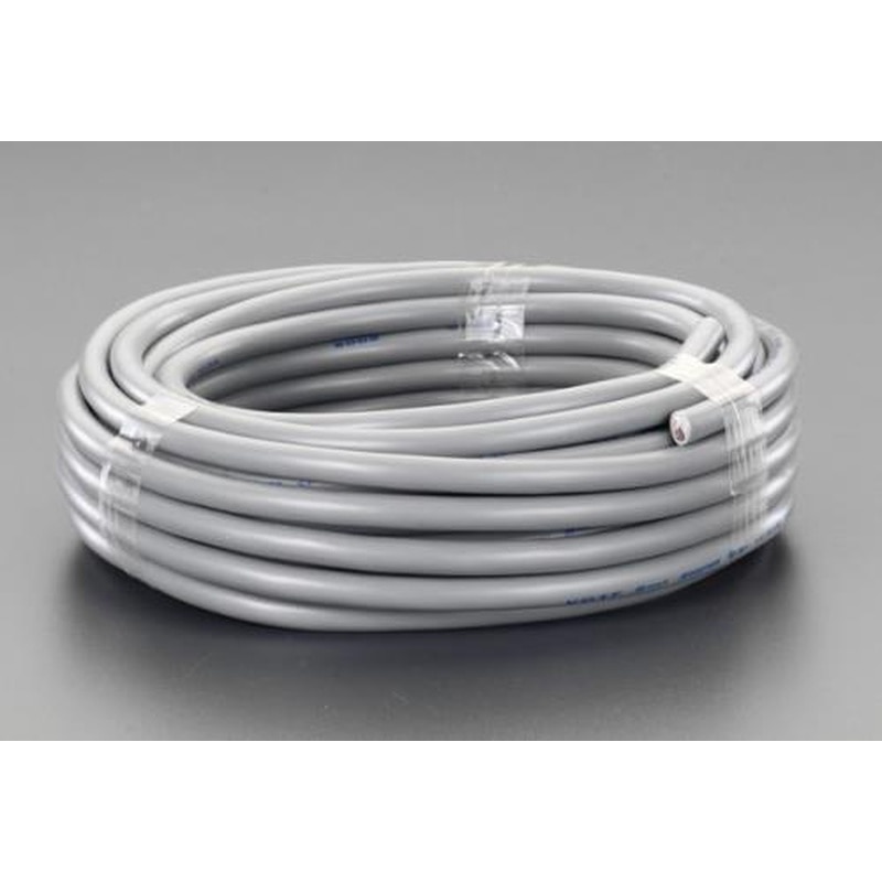エスコ EA940AG-3 300V/12A/20mビニールキャブタイヤケーブル(灰) 1個（ご注文単位1個）【直送品】