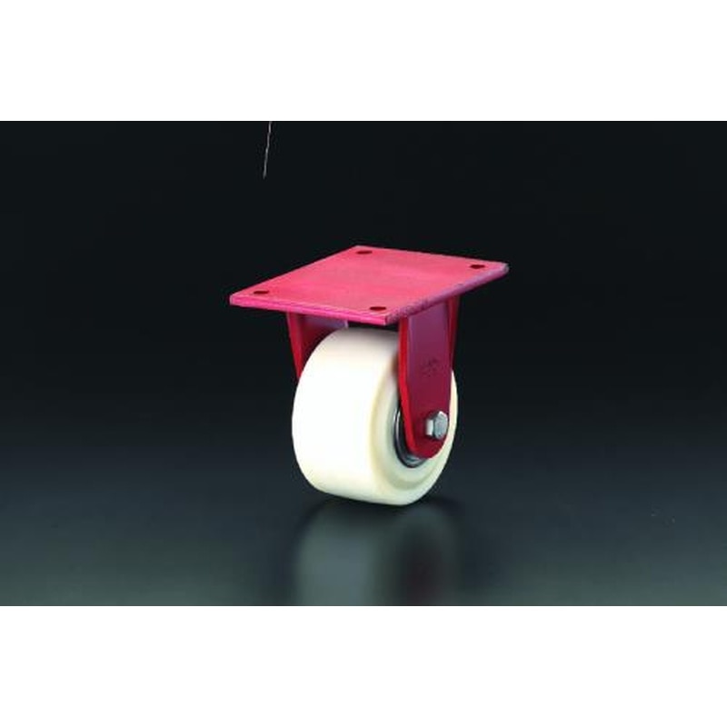 エスコ EA986KX-200 200mmキャスター(固定金具・ナイロン車輪) 1個(ご注文単位1個)【直送品】