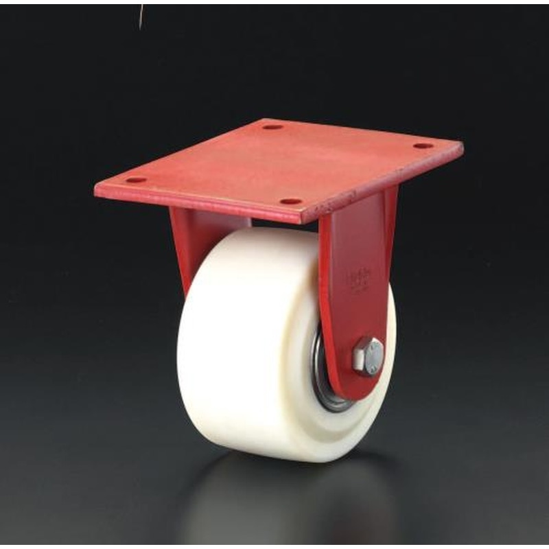 エスコ EA986KX-300 300mmキャスター(固定金具・ナイロン車輪) 1個(ご注文単位1個)【直送品】