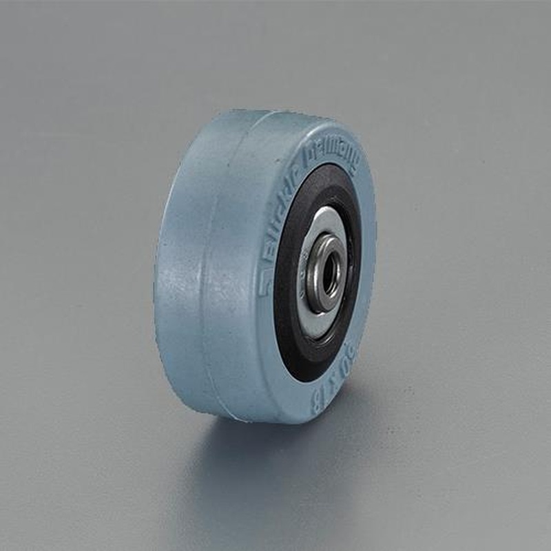 エスコ EA986MF-50 50x18mm車輪(ラバータイヤ・ナイロンリム・ボールベアリング 1個（ご注文単位1個）【直送品】