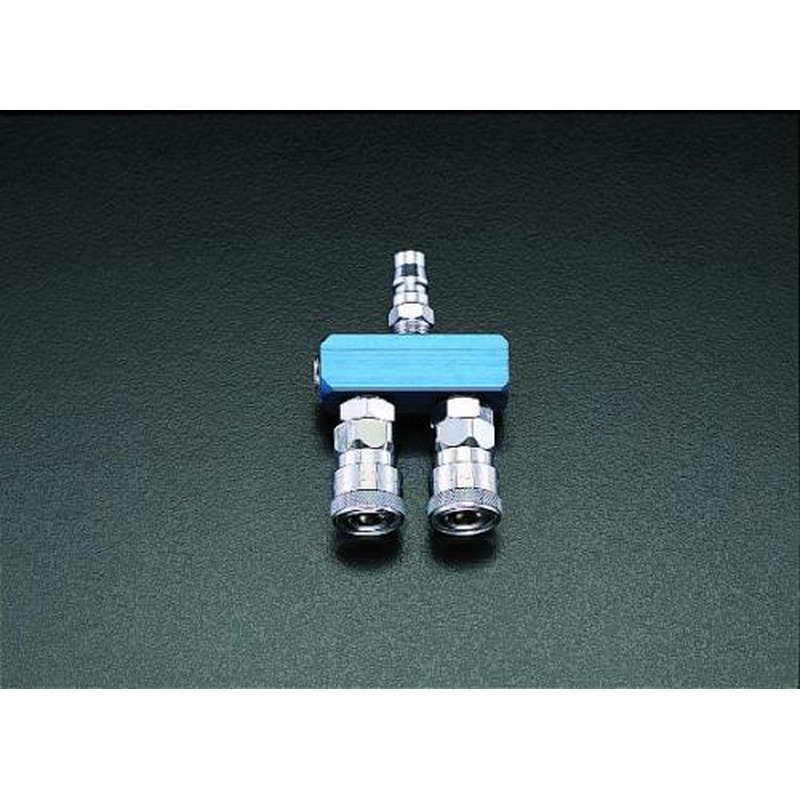 エスコ EA140DM-2 2連エアーカップリング 1個(ご注文単位1個)【直送品】