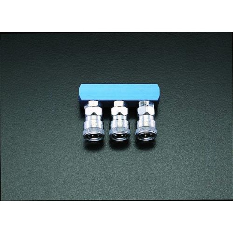 エスコ EA140DN-3 3連エアーカップリング 1個(ご注文単位1個)【直送品】