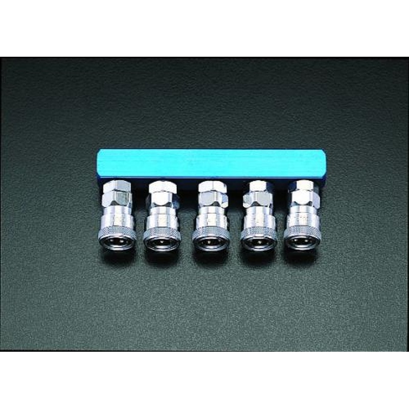 エスコ EA140DN-5 5連エアーカップリング 1個(ご注文単位1個)【直送品】