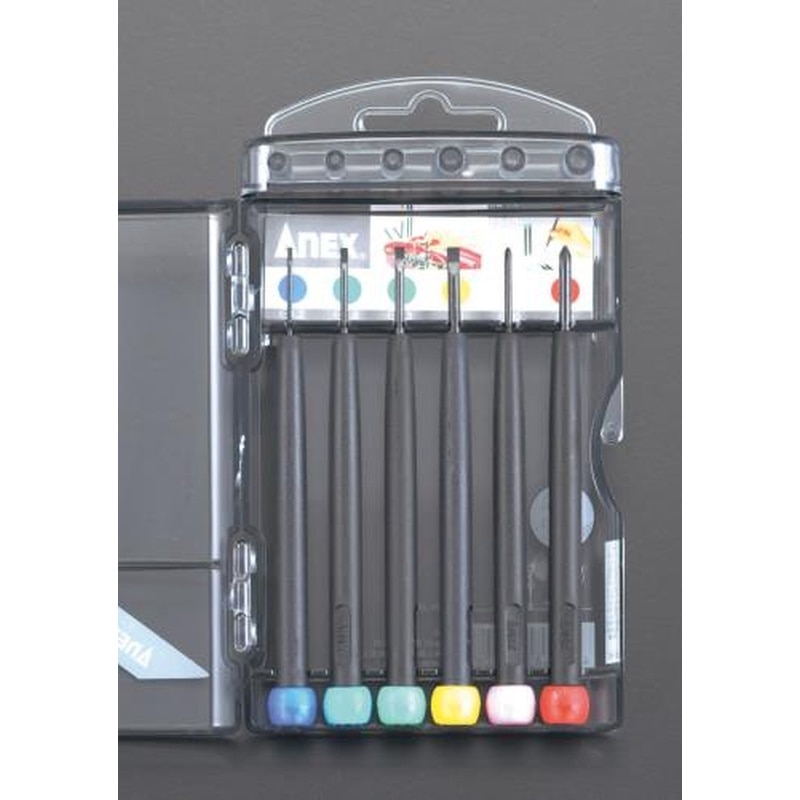 エスコ EA552EE 6本組［＋-]ドライバー(精密用) 1個（ご注文単位1個）【直送品】