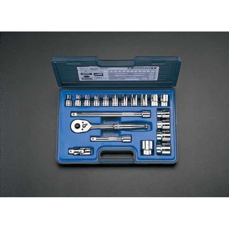 エスコ EA617DC-51 1/2”DRソケットレンチセット 1個（ご注文単位1個）【直送品】