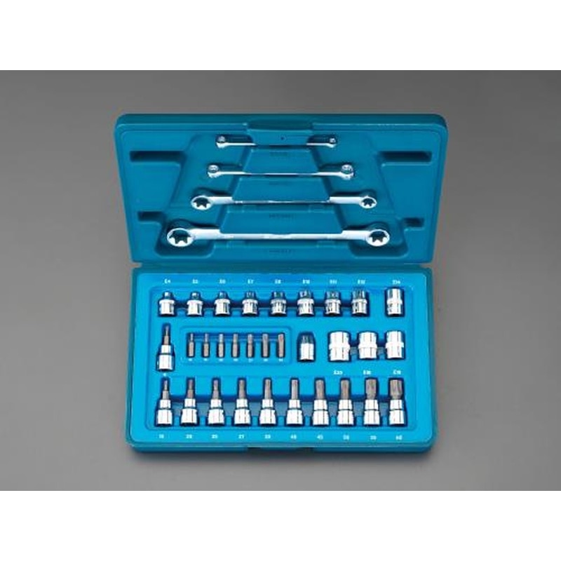 エスコ EA617CC-53 3/8”DRソケットレンチセット 1個（ご注文単位1個）【直送品】