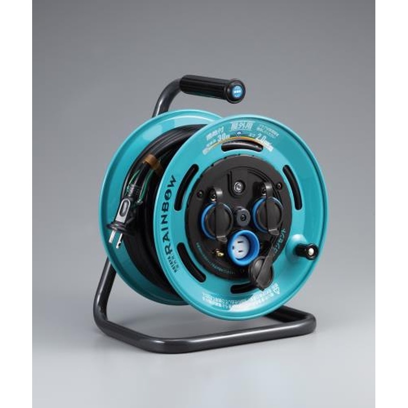 エスコ EA815FA-30 AC125V/15A/30mコードリール(防雨型/アース付) 1個（ご注文単位1個）【直送品】