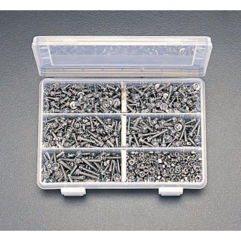 エスコ EA949SL-4 M4ワッシャー付ねじナットセット(ステンレス製) 1個（ご注文単位1個）【直送品】