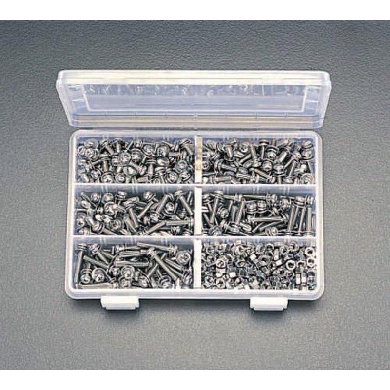 エスコ EA949SL-5 M5ワッシャー付ねじナットセット(ステンレス製) 1個（ご注文単位1個）【直送品】