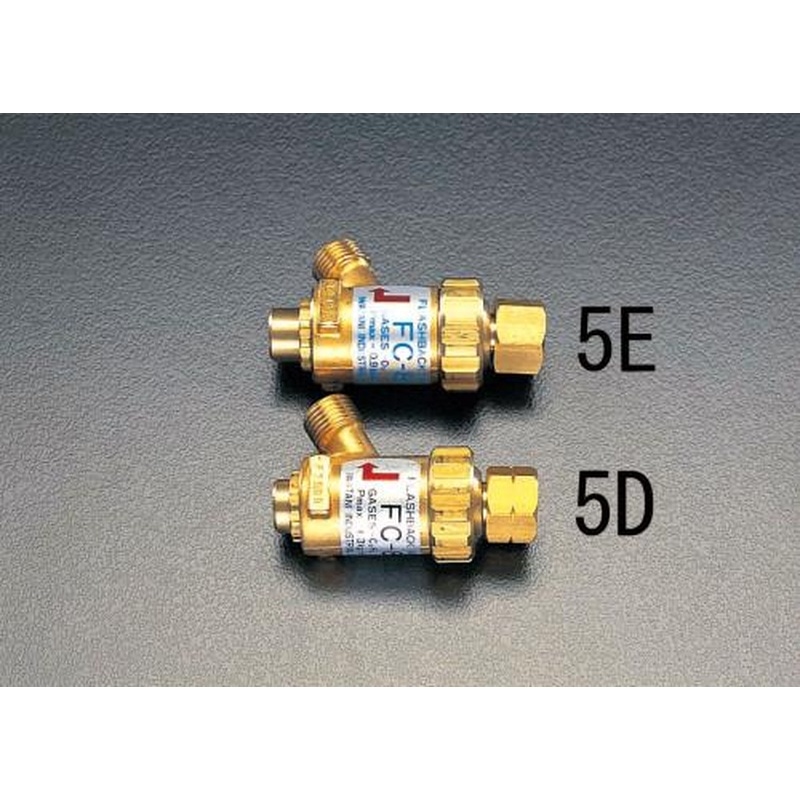 エスコ EA300-5E 乾式安全器(逆火防止器/酸素用) 1個（ご注文単位1個）【直送品】