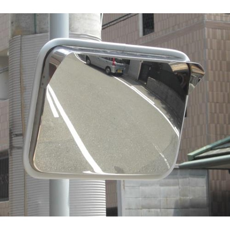 エスコ EA724ZT-26 320x225mm凸面ミラー(角型・ステンレス製/グレー) 1個（ご注文単位1個）【直送品】