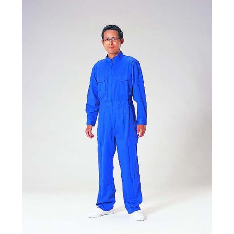 エスコ EA996AC-32[L]継ぎ作業服(青) 1個（ご注文単位1個）【直送品】