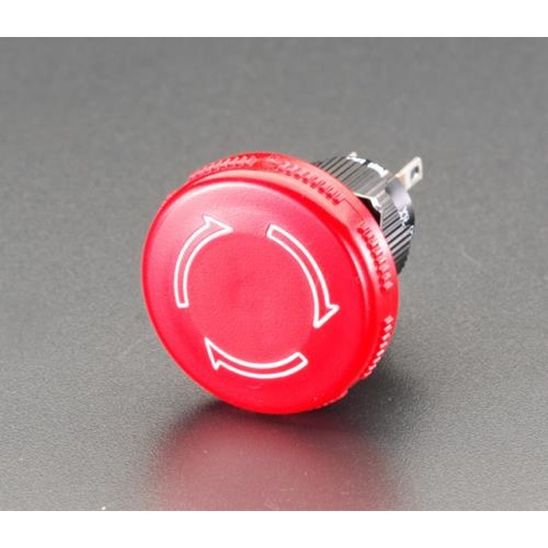 エスコ EA940D-44 16mm用押しボタンスイッチ(非常停止) 1個（ご注文単位1個）【直送品】