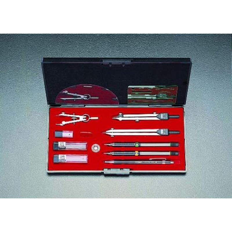 エスコ EA765G SE鉛筆製図セット 1個（ご注文単位1個）【直送品】