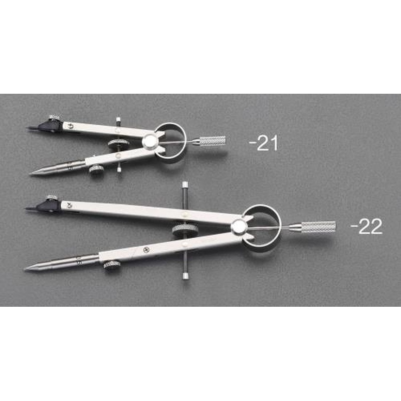 エスコ EA765G-21 110mmマイクロスプリングコンパス 1個（ご注文単位1個）【直送品】