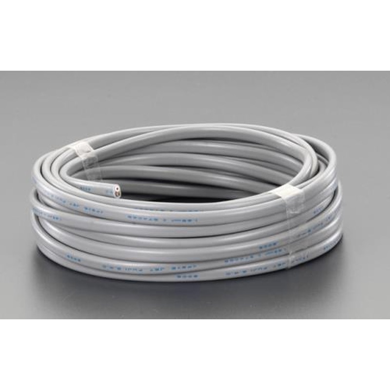 エスコ EA940AG-26 300V/17A/20mビニールキャブタイヤケーブル(3芯/黒) 1個（ご注文単位1個）【直送品】