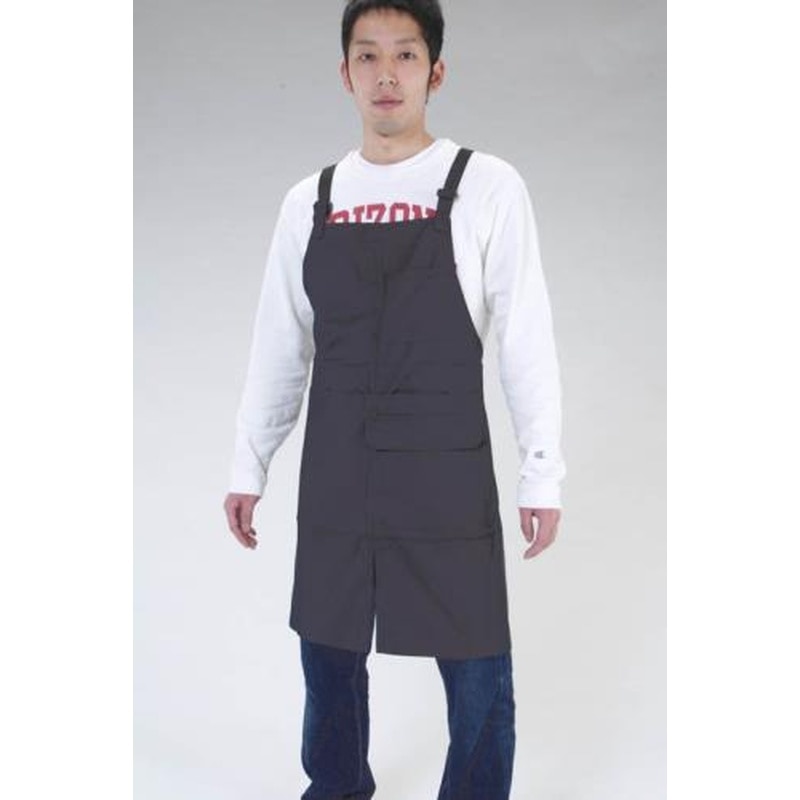 エスコ EA355AC-6 83x76cmエプロン(作業用・ブラック) 1個（ご注文単位1個）【直送品】