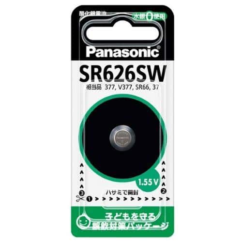 エスコ EA758YE-17 (SR626SW)1.55V 酸化銀電池(時計用) 1個 （ご注文単位1個）【直送品】