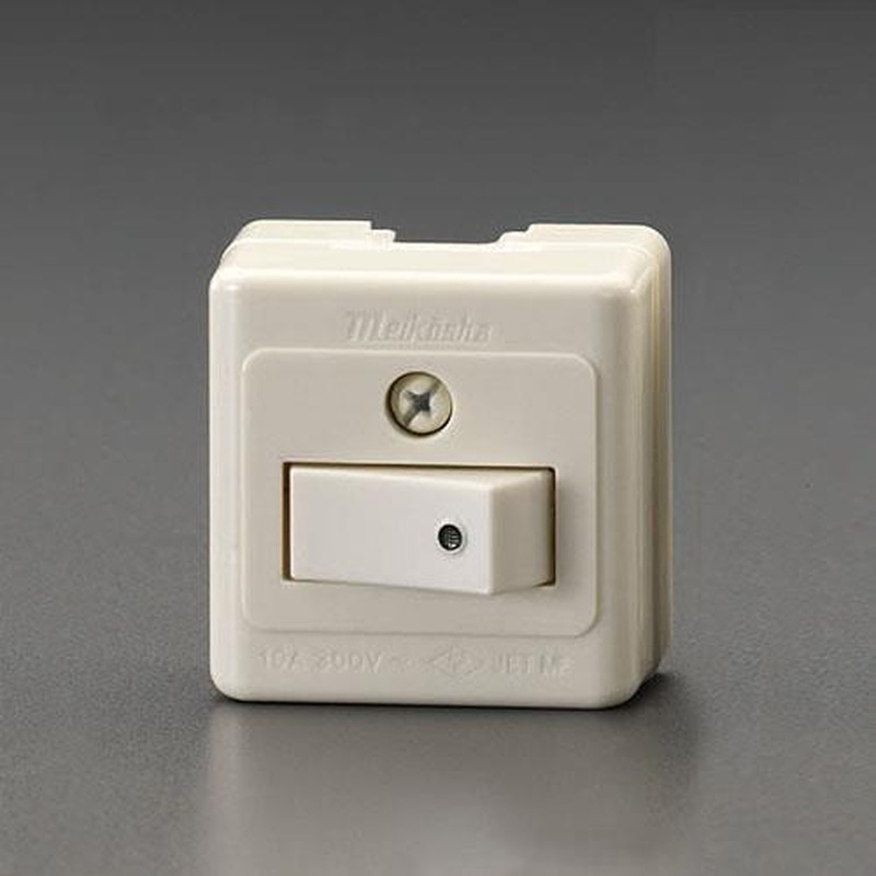 エスコ EA940CB-11 300V/10A角形タンブラースイッチ(片切) 1個(ご注文単位1個)【直送品】