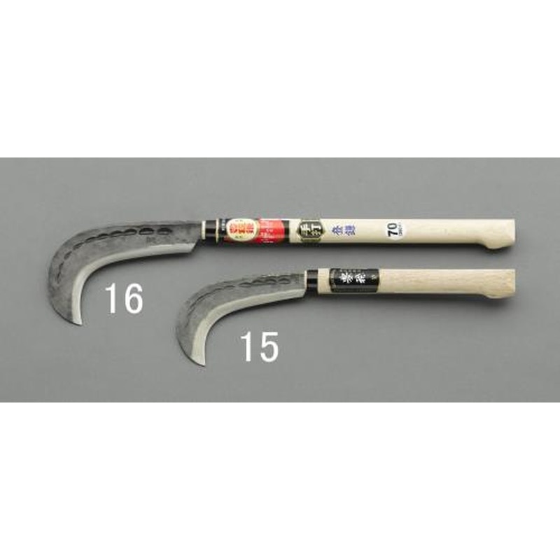 エスコ EA650BA-15 140mm/390mm下刈り鎌 1個（ご注文単位1個）【直送品】