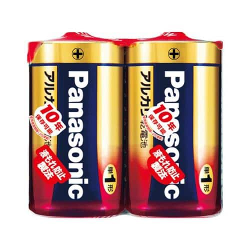 エスコ EA758YA-0 [単1x 2本] 乾電池(アルカリ) 1束 （ご注文単位1束）【直送品】