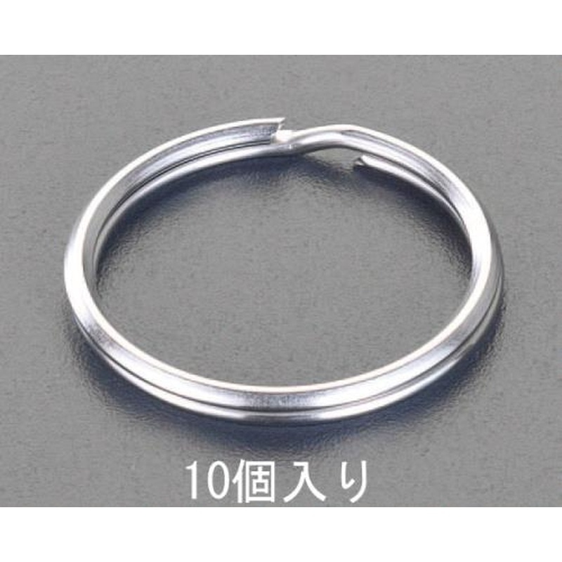 エスコ EA638DN-5 25x2.3mm2重リング(ステンレス製/10個) 1個（ご注文単位1個）【直送品】