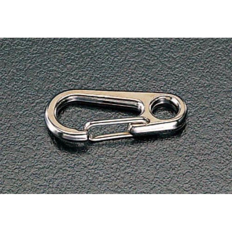 エスコ EA638AE-1 34mmスナップフック(鉄ニッケルメッキ) 1個(ご注文単位1個)【直送品】