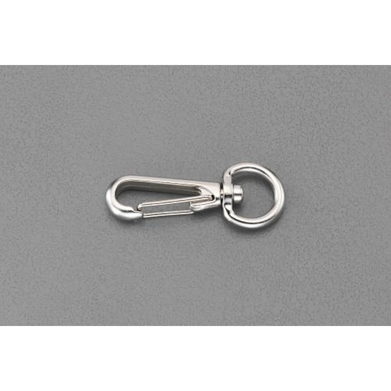 エスコ EA638AS-4 スプリングスナップ(スイベル金具付/2個) 1個(ご注文単位1個)【直送品】