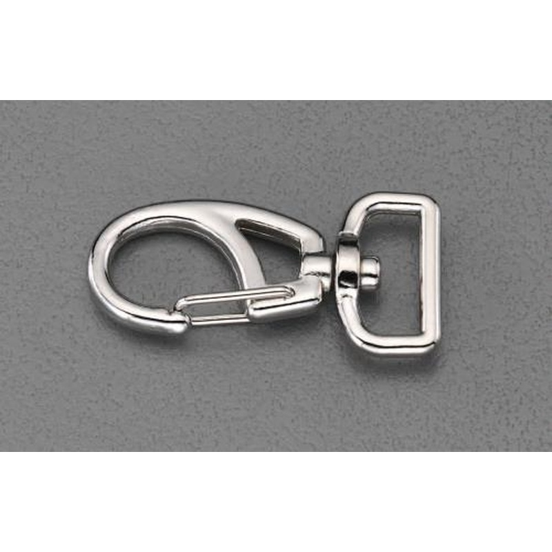 エスコ EA638AS-5 スプリングスナップ(スイベル金具付/2個) 1個（ご注文単位1個）【直送品】
