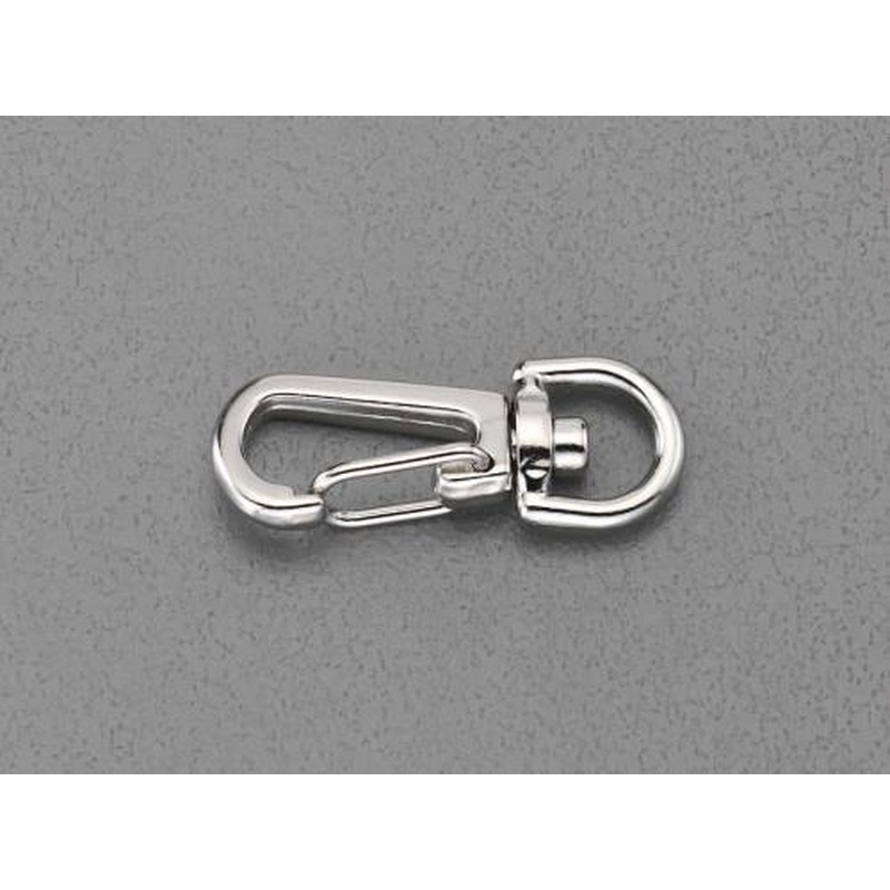 エスコ EA638AS-6 スプリングスナップ(スイベル金具付/2個) 1個(ご注文単位1個)【直送品】